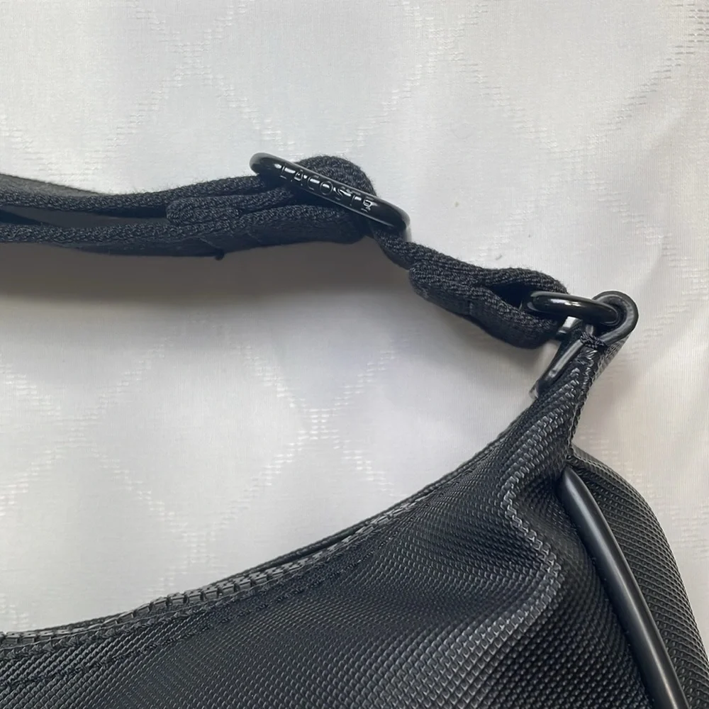 Lacoste Black Nylon Shoulder Bag